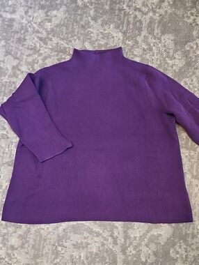 J.jill Funnel Neck Sweater Blackberry Size 3x